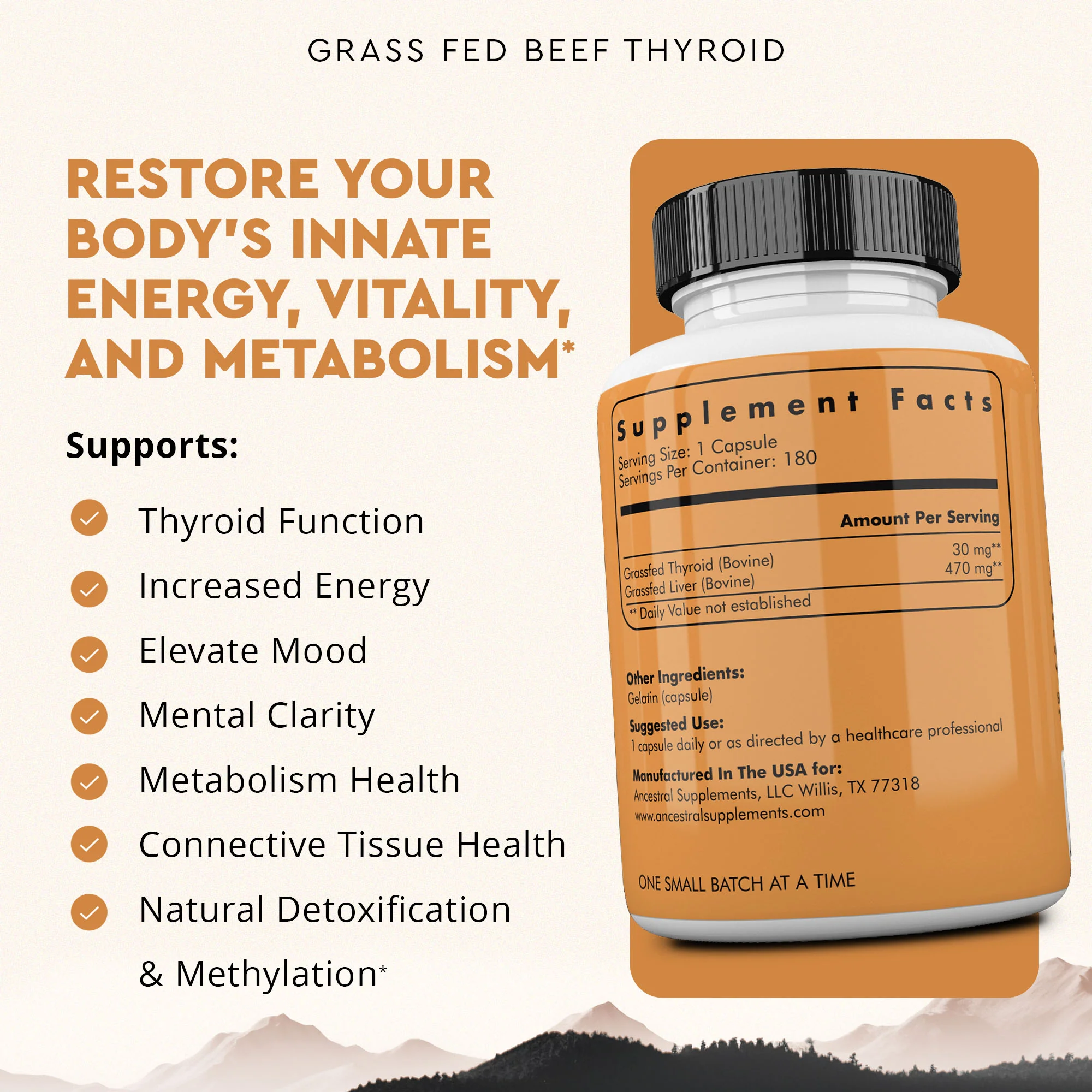 Grass Fed Beef Thyroid 3-Pack - Image 4